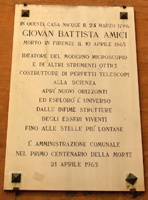 Lapide, via dei Servi