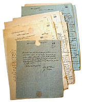 Plico di lettere di corrispondenti