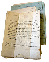 Plico di lettere di corrispondenti